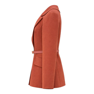 Christian Dior Auburn Belted Double-Breasted Blazer Jacket