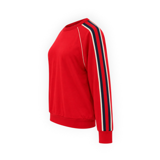 Gucci Red Striped Uniform Cotton Sweatshirt Size XXXS