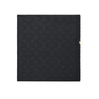 Louis Vuitton Black Monogram Shawl with Gold-Tone Details