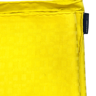 Hermès Bright Yellow Cashmere Wool and Silk H Jacquard Scarf