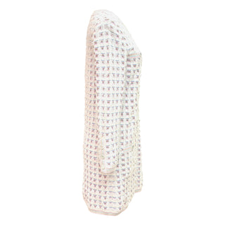 Chanel Pastel Fantasy Tweed Long Sleeve Dress