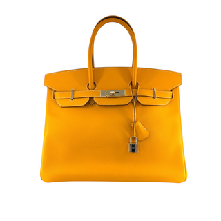 Hermès Birkin 35 Orange Sellier Epsom Leather Palladium Hardware