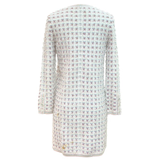 Chanel Pastel Fantasy Tweed Long Sleeve Dress