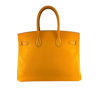 Hermès Birkin 35 Orange Sellier Epsom Leather Palladium Hardware
