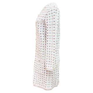 Chanel Pastel Fantasy Tweed Long Sleeve Dress