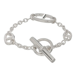 Hermes Farandole Large Model Sterling Silver Bracelet