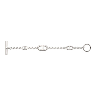 Hermes Farandole Large Model Sterling Silver Bracelet