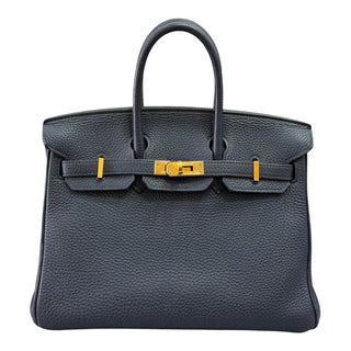 Hermès Birkin 25 Blue Abysse Togo Leather with Gold Hardware