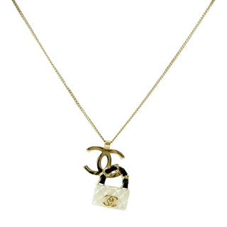 Chanel CC Mini Flap Bag Pendant Necklace