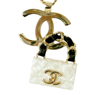 Chanel CC Mini Flap Bag Pendant Necklace