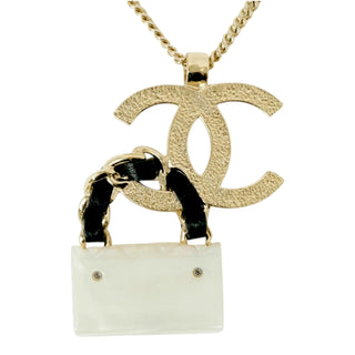 Chanel CC Mini Flap Bag Pendant Necklace