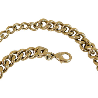 Chanel CC Logo Letter Charm Chain Necklace