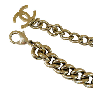 Chanel CC Logo Letter Charm Chain Necklace