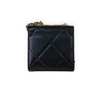 Chanel Black Quilted Leather Mini Flap Chain Bag