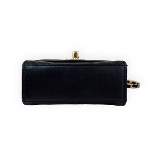 Chanel Black Quilted Leather Mini Flap Chain Bag
