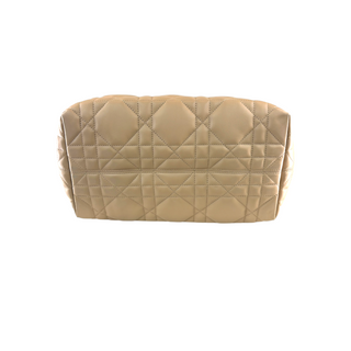 Christian Dior Beige Cannage Quilted Leather Tote Bag