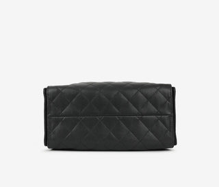 Chanel Small 25 Handbag Black Grained Calfskin with Gold-Tone Hardware