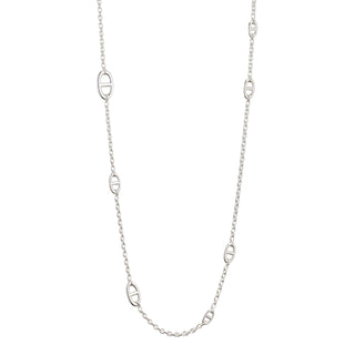 Hermès Farandole Long Necklace 120 in Sterling Silver