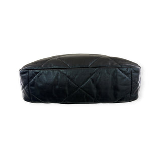 Chanel Black Lambskin Quilted 19 Flap Bag with Mixed Metal Hardware