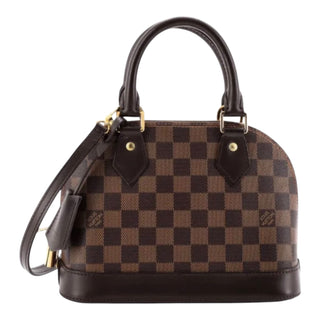 Louis Vuitton Alma BB Damier Ebene Canvas with Gold Hardware