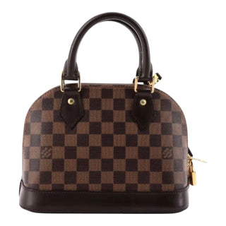 Louis Vuitton Alma BB Damier Ebene Canvas with Gold Hardware