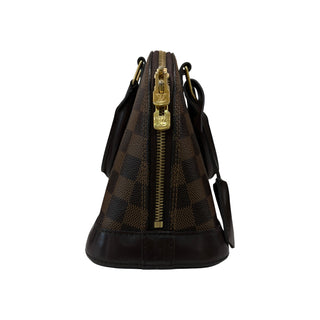 Louis Vuitton Alma BB Damier Ebene Canvas with Gold Hardware