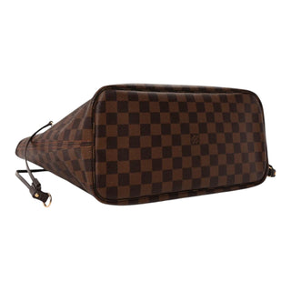 Louis Vuitton Neverfull MM Damier Ebene Tote Bag with Pochette