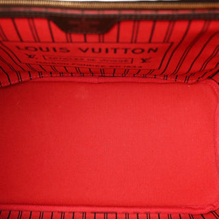 Louis Vuitton Neverfull MM Damier Ebene Tote Bag with Pochette