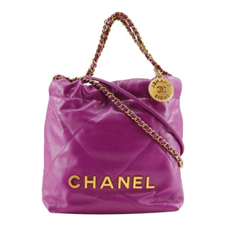 Chanel 22 Large Logo Drawstring Shoulder Bag