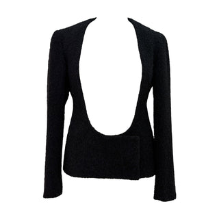 Christian Dior Open-Front Wool Knit Cardigan