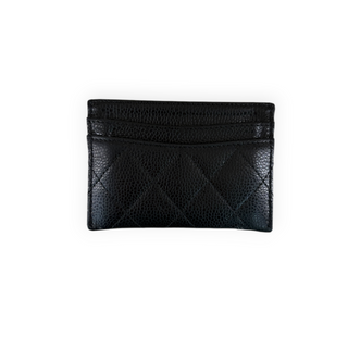 Chanel Black Quilted Caviar Leather Classic Cardholder
