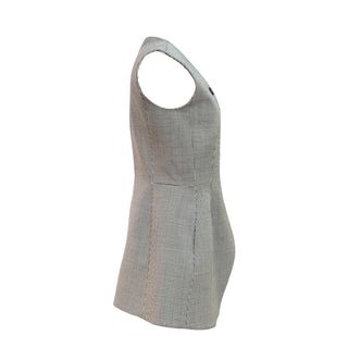 Christian Dior Houndstooth Tailored Peplum Top