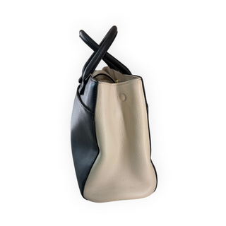 Chanel Black and Ivory Grained Calfskin Neo Executive Medium Tote Bag