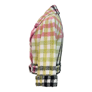 Chanel Multicolour Plaid Tweed Jacket & Wide-Leg Trouser Set