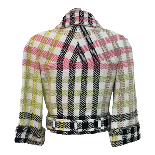 Chanel Multicolour Plaid Tweed Jacket & Wide-Leg Trouser Set
