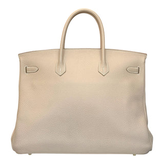 Hermès Birkin 40 Gris Tourterelle Togo Leather Bag with Gold Hardware