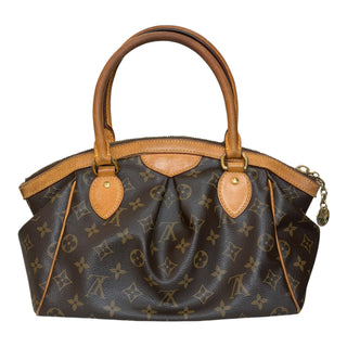 Louis Vuitton Tivoli PM Monogram Canvas Top Handle Bag with Vachetta Leather Trim