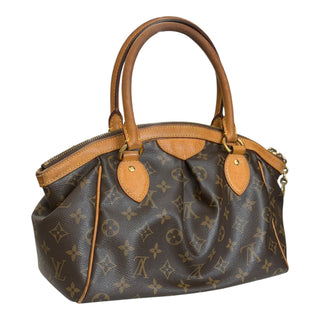 Louis Vuitton Tivoli PM Monogram Canvas Top Handle Bag with Vachetta Leather Trim