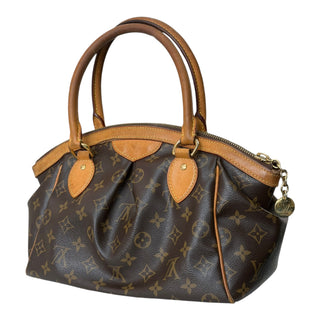 Louis Vuitton Tivoli PM Monogram Canvas Top Handle Bag with Vachetta Leather Trim
