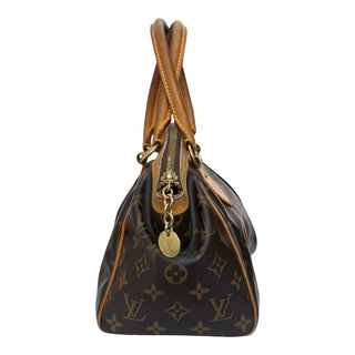 Louis Vuitton Tivoli PM Monogram Canvas Top Handle Bag with Vachetta Leather Trim