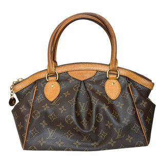 Louis Vuitton Tivoli PM Monogram Canvas Top Handle Bag with Vachetta Leather Trim