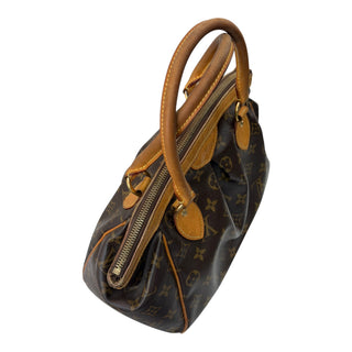 Louis Vuitton Tivoli PM Monogram Canvas Top Handle Bag with Vachetta Leather Trim