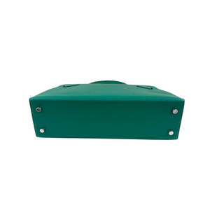 Hermès Vert Vertigo Epsom Leather Mini Kelly II 20 Palladium Hardware