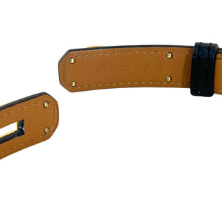 Hermès Kelly 18 Dark Brown Epsom Leather Belt