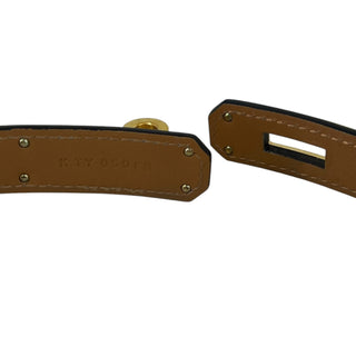 Hermès Kelly Black Leather Gold Hardware Belt