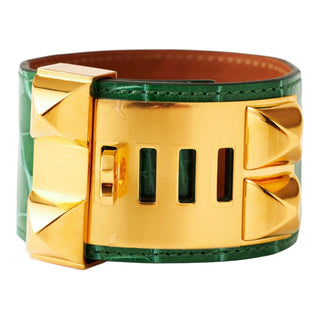 Hermès Collier de Chien (CDC) Mississippiensis Alligator Bracelet