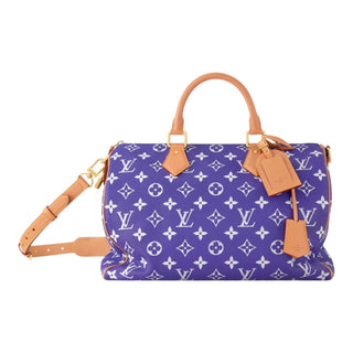 Louis Vuitton Speedy P9 Bandoulière 40 Amethyst Purple Calf Leather Bag