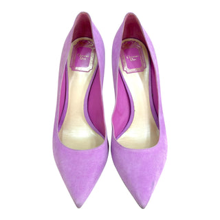 Christian Dior Lilac Suede Pointed Toe Stiletto Pumps Heels