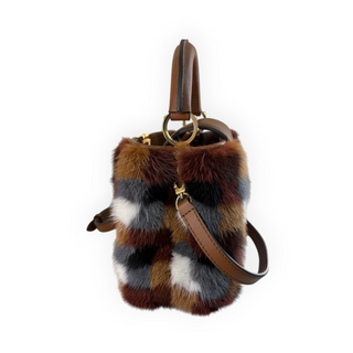 Louis Vuitton Multicolor Fur Capucines Mini Bag