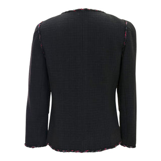 Chanel Black&Red Fantasy Trim Bouclé Jacket